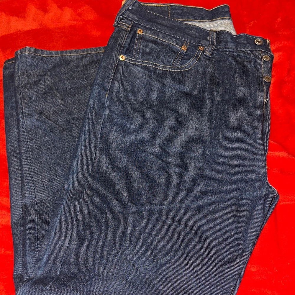 Levi's Dark Blue Straight Jeans